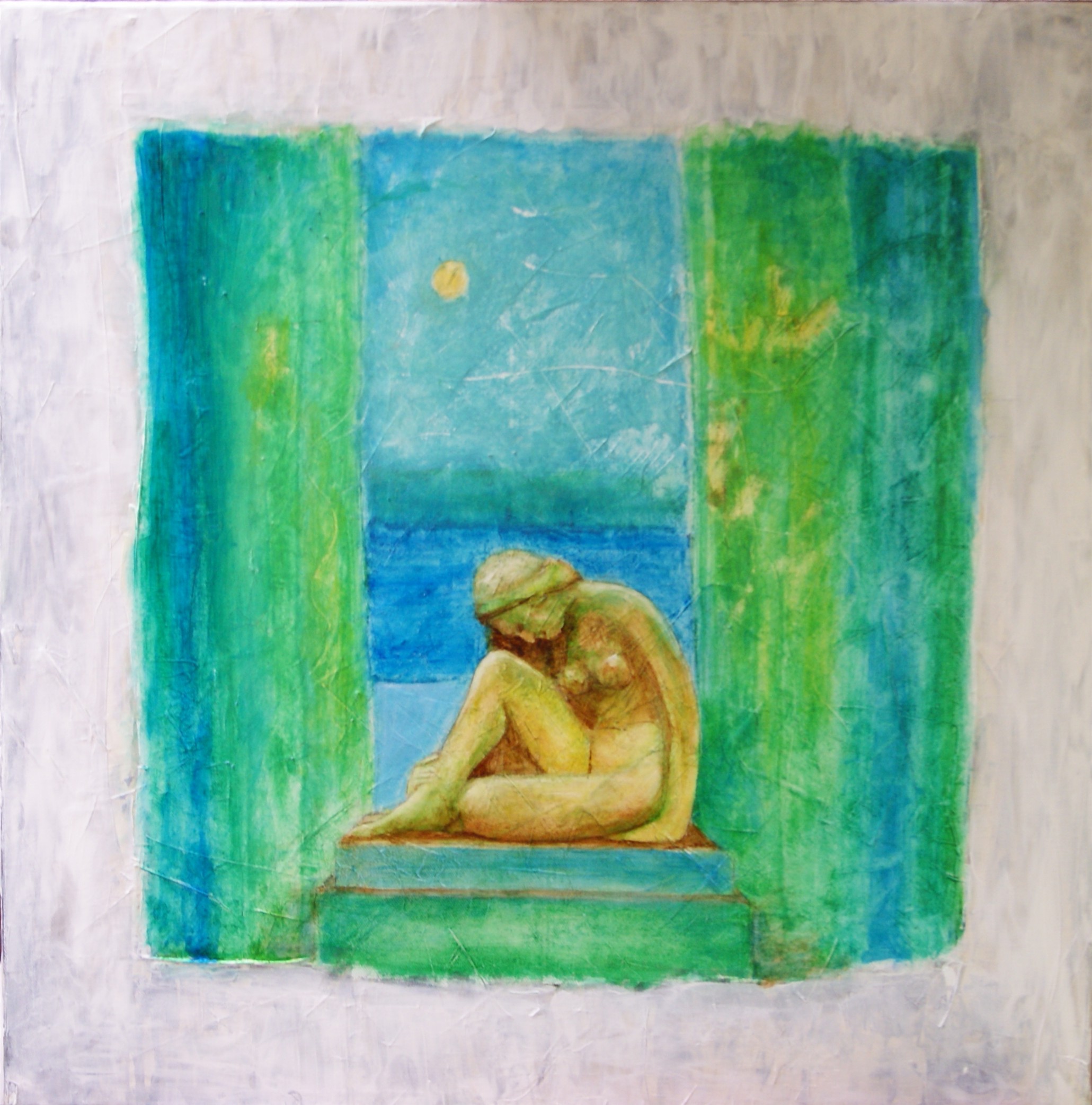 2 die Nachdenkliche 60 x 60